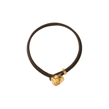 Burberry Lambskin Gold-Plated Metal Bracelets Women's Gold