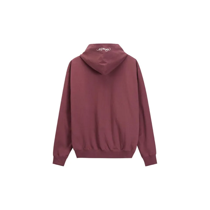 Ed Hardy FW24 Sweatshirt Men's Deep Garnet Red-1