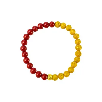 Love Reconstructed Cinnabar Bracelets Women's