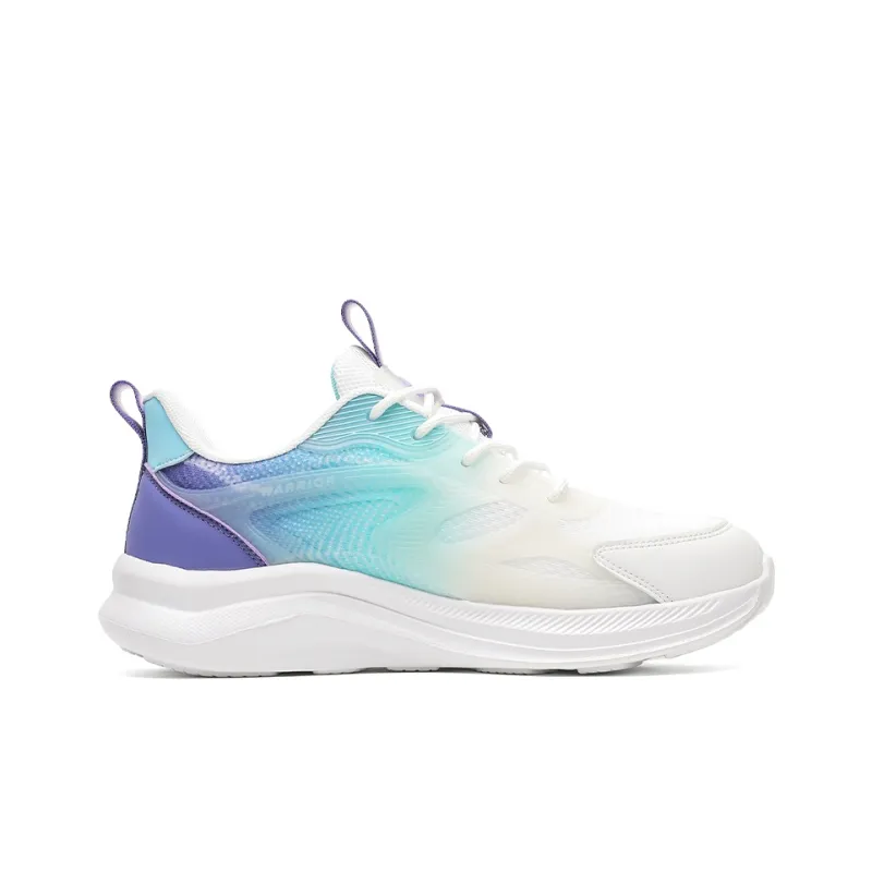 Warrior Anti Slip And Wear Resistant Lightweight Low Top Casual Running Shoes Men's White Blue Purple-1