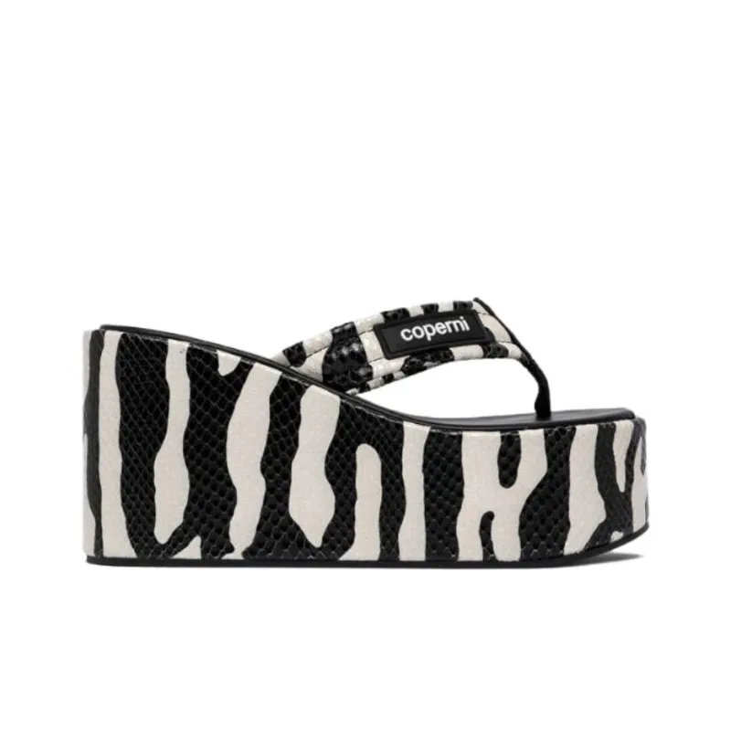 COPERNI Zebra-print 100mm Wedge Sandals-1