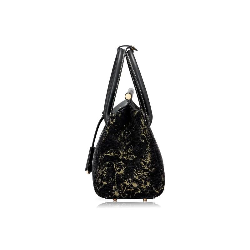 Roberta Di Camerino Handbags Elegant Black Gold-2