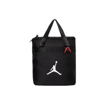 Jordan Polyester One Shoulder Crossbody Handbag Large Size Men's Jet Black