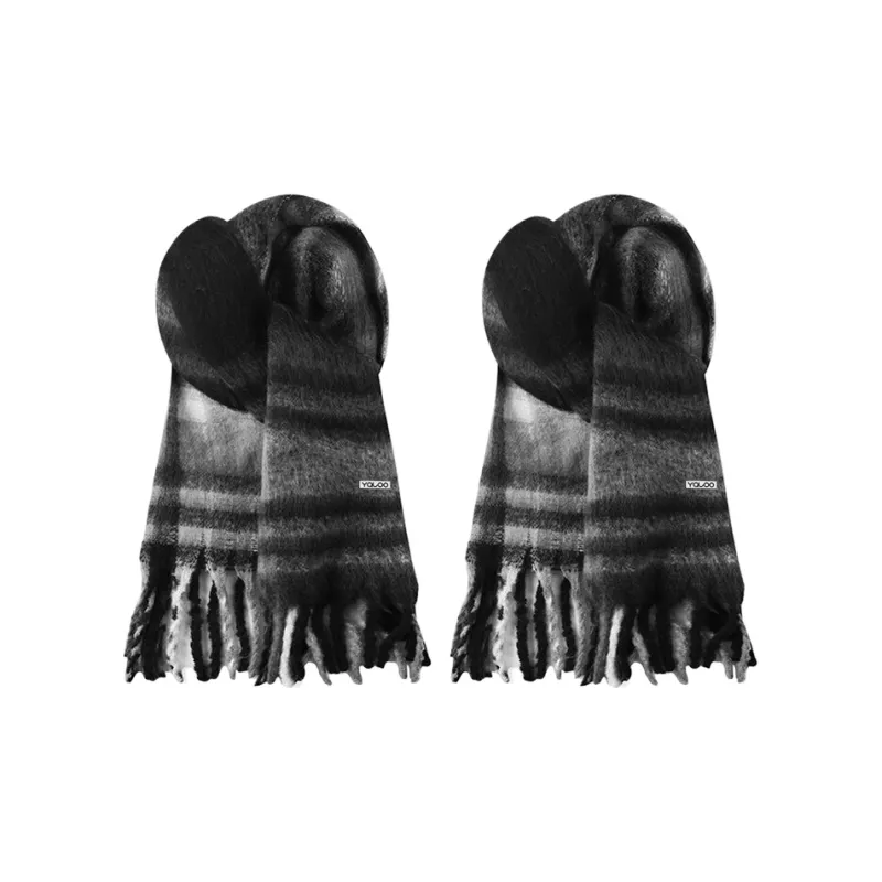 Yalu Polyester Knit Scarves Unisex Gift Box Set-4