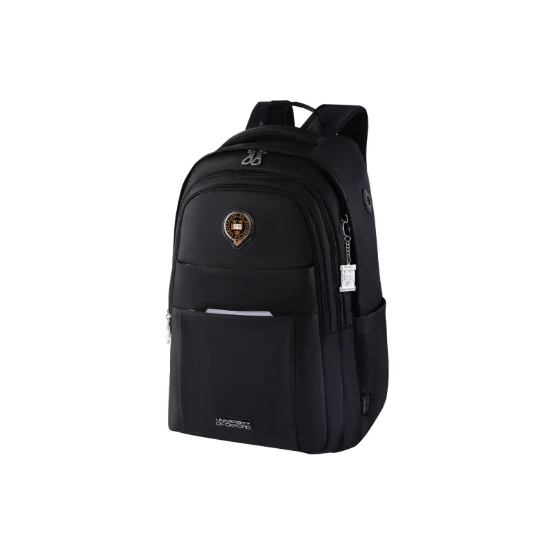 UNIVERSITY OF OXFORD Fabric Backpack Regular Men's Black/Dark Blue-2