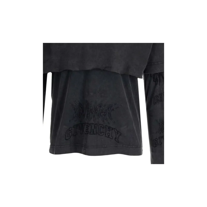 Givenchy T-Shirts Men Gray-5