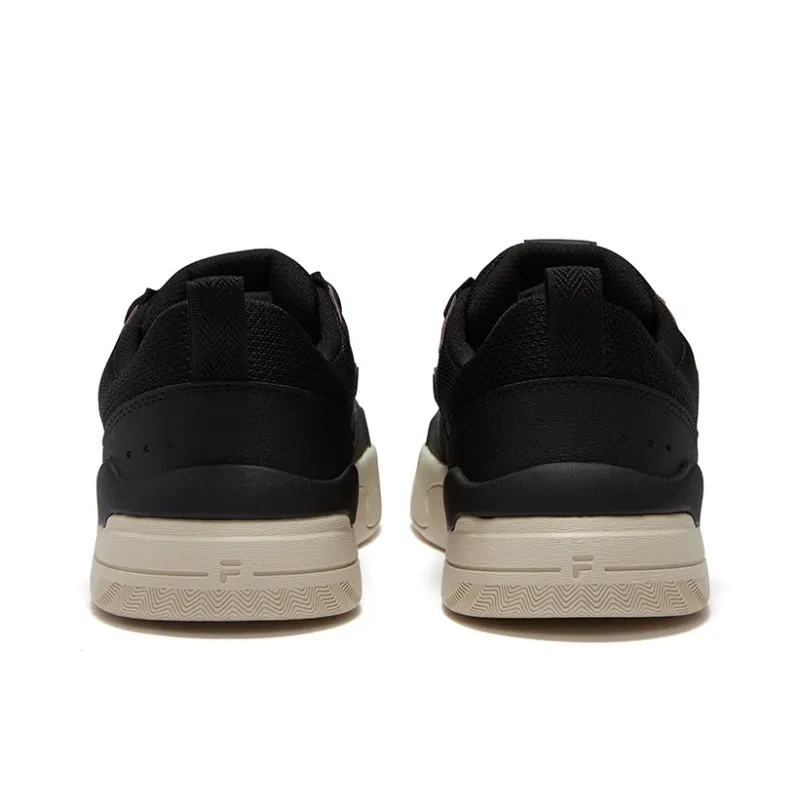 FILA FUSION Lightweight Wear-Resistant And Slip-Resistant Low-Top Skateboard Shoes Women's Black-3