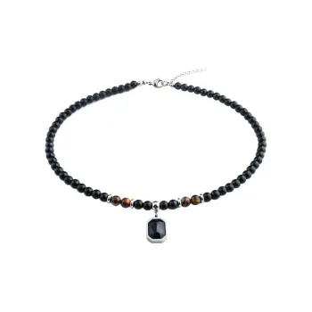 Jade Linmen Obsidian Necklaces Unisex