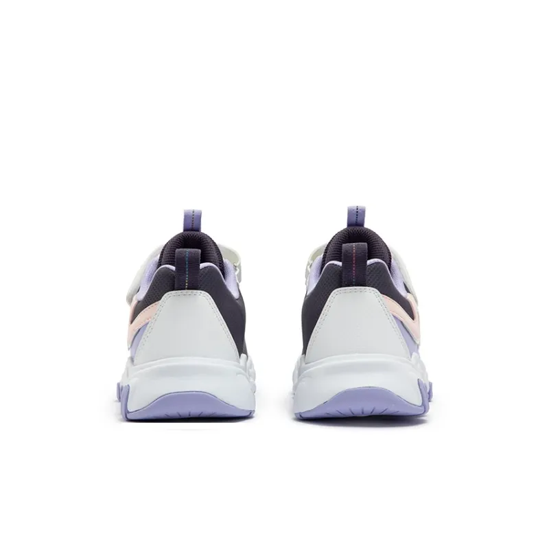 XTEP Kids Lifestyle Shoes Specialized White/Dark Grey Purple/Taro Purple Kids'-3