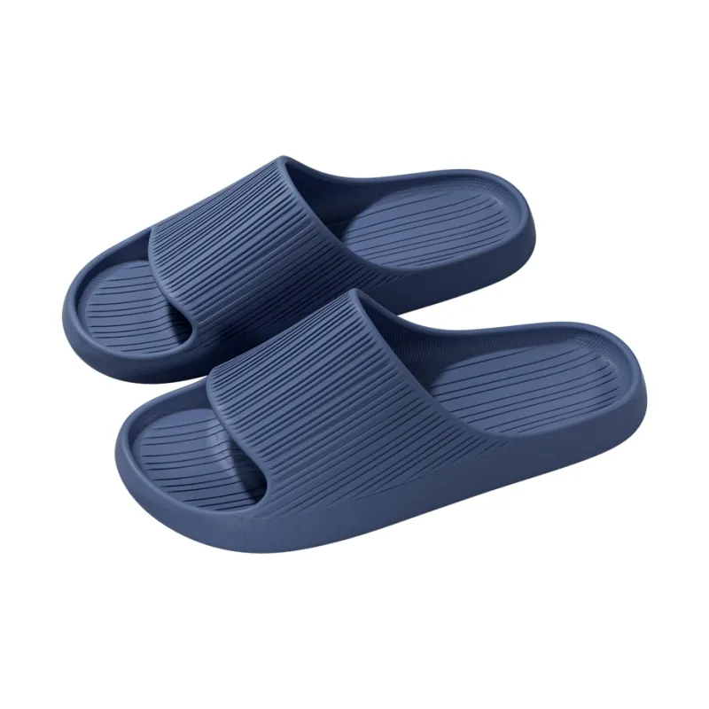 Foot Recreation Summer Minimalist Style Vertical Stripes Eva Anti Slip And Wear Resistant Slippers Home Slippers Unisex-20