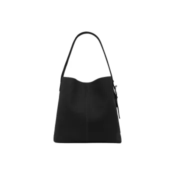 Alexander McQueen T Bar Sling Grained Calfskin Shoulder Bag Women's Black