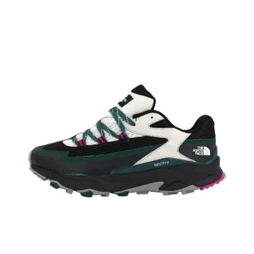 THE NORTH FACE Anti Slip Wear Resistant Low Top Trekking Shoes Women's Black Green