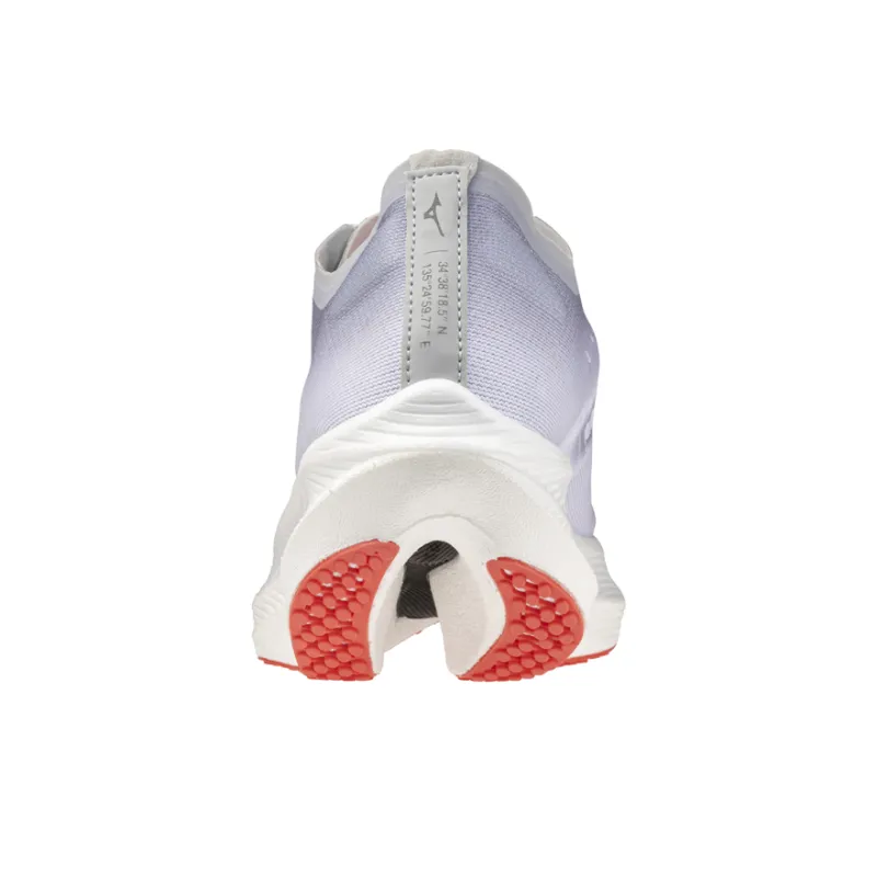 Mizuno Wave Rebellion Pro 2 Anti Slip Wear Resistant Low Top Running Shoes Women's White Gray-3