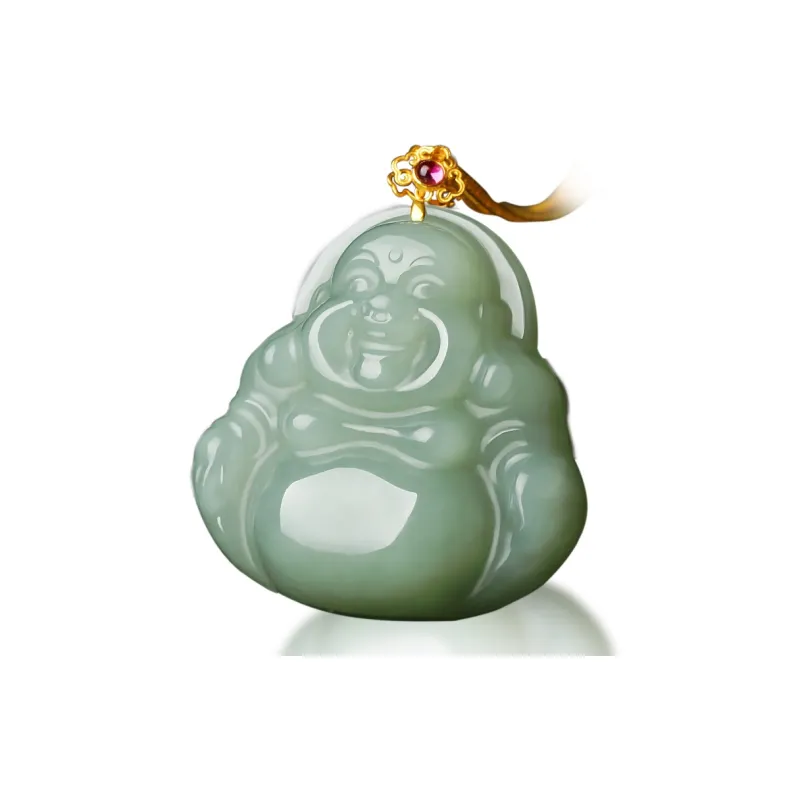 Cardamom Time Hetian Jade Pendants Pale Greenish White Jade Unisex-0