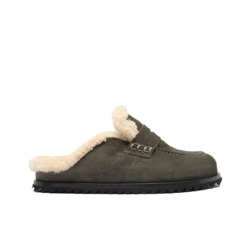 Officine Creative Pelagie D'Hiver EVA Quiet Wrap-toe Slippers Women's Green-4