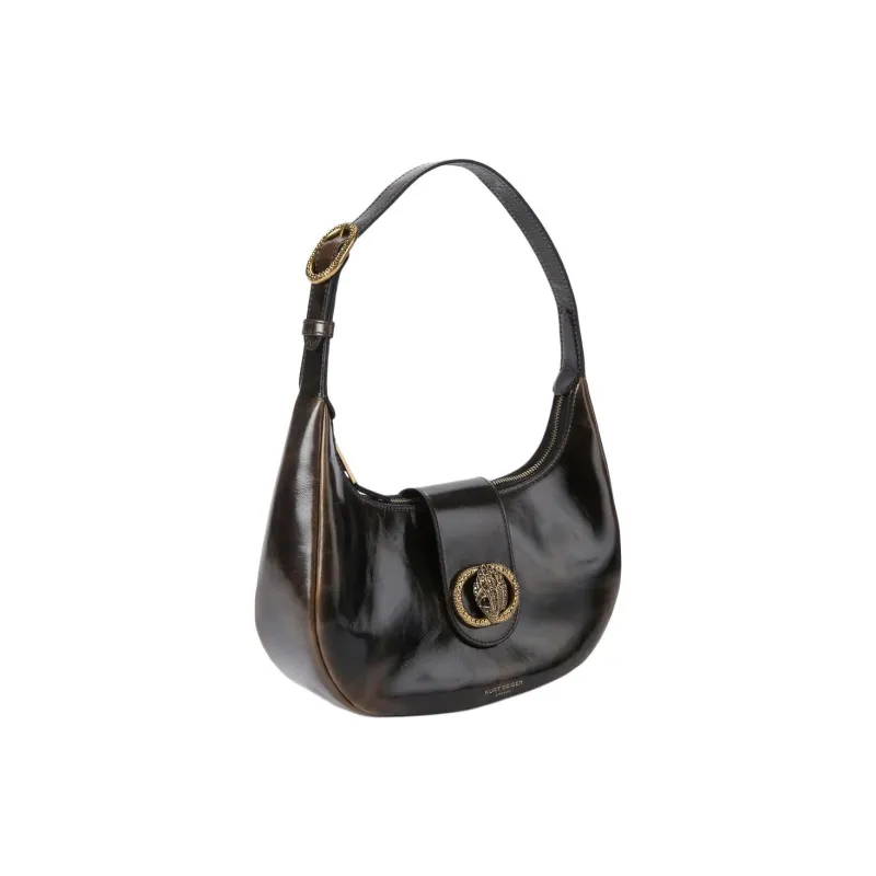 Kurt Geiger London Chelsea Leather Handbag Shoulder Bag Women's Dark Brown-1