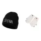 Black Hat+Ecru Glove