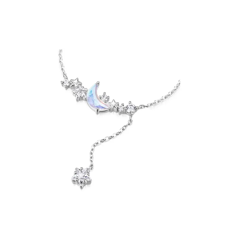 KADER Dreamy Heart Moon Series 925 Sterling Silver Necklaces Women's-1