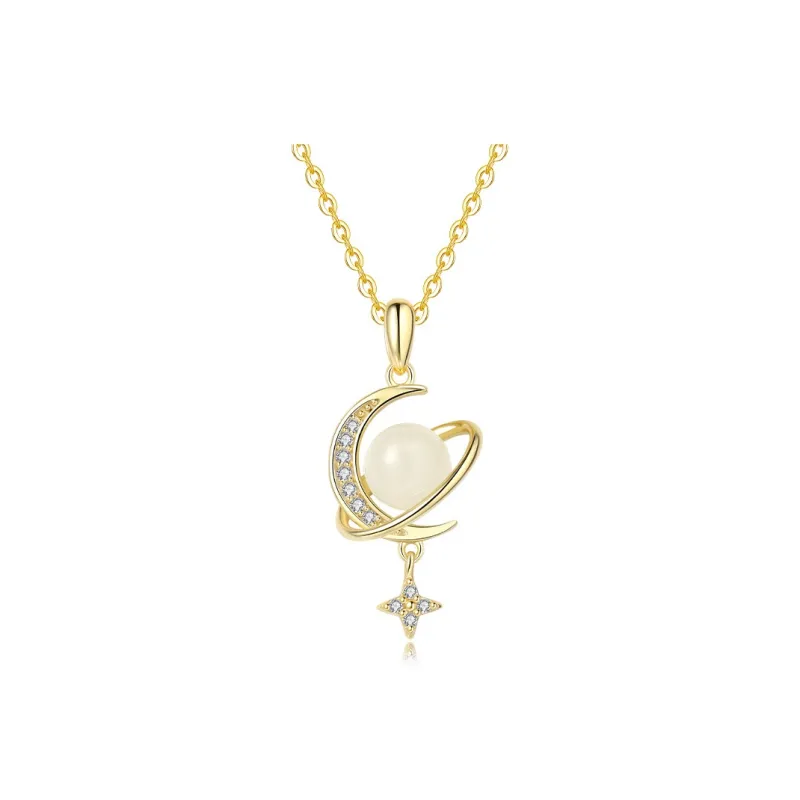 WEITIANXUAN Hetian Jade Necklaces White Jade/Pale Greenish White Jade Unisex-0