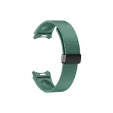 Army Green (Black Buckle) Men's Magnetic Folding Clasp Silicone Strap