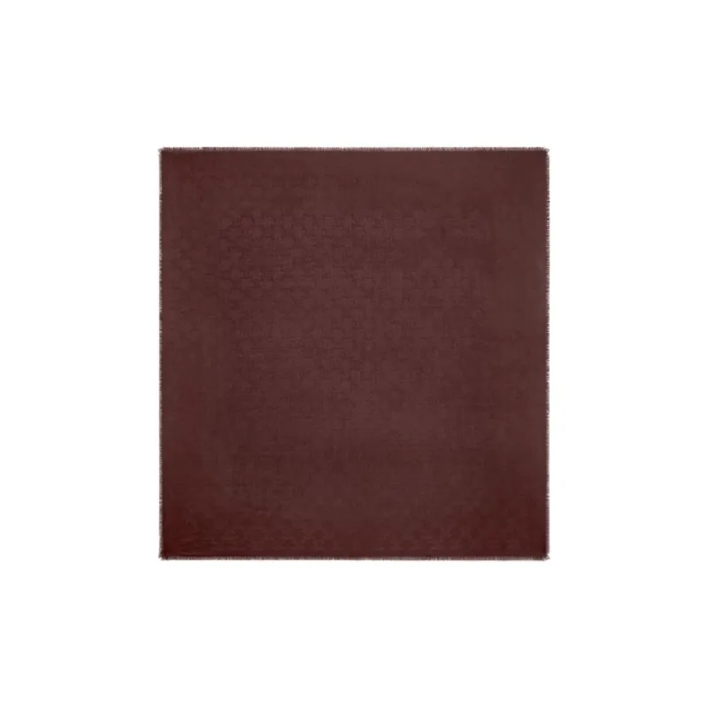 CELINE Wool Knit Scarves Women's Brown-0