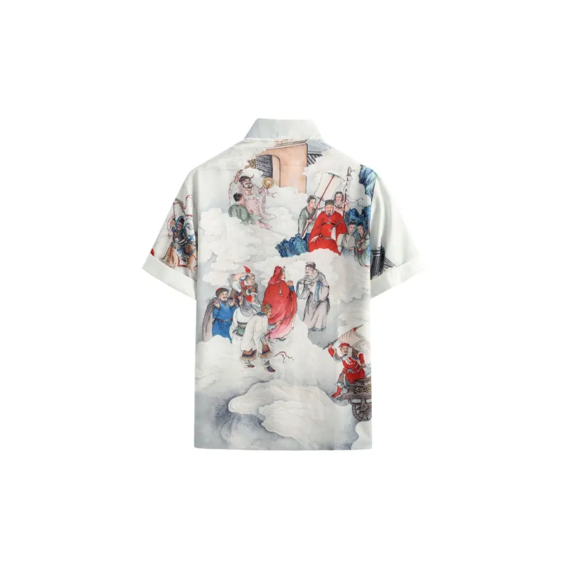 XUANSHENG Shirt Men's Nine Wealth Gods-1