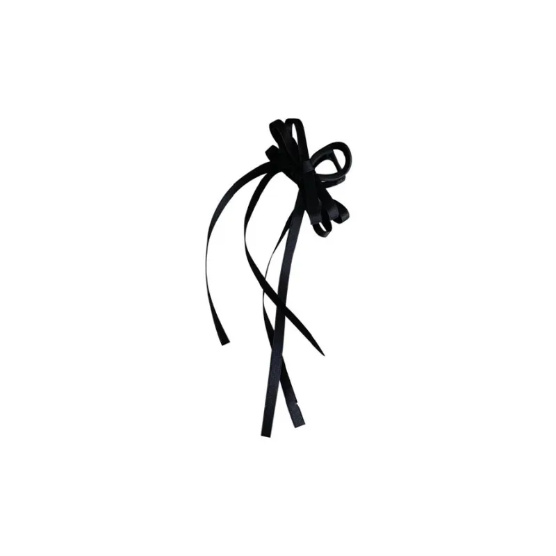 DAN DREAM Acrylic Fabric Hair Clips Women's Black-0