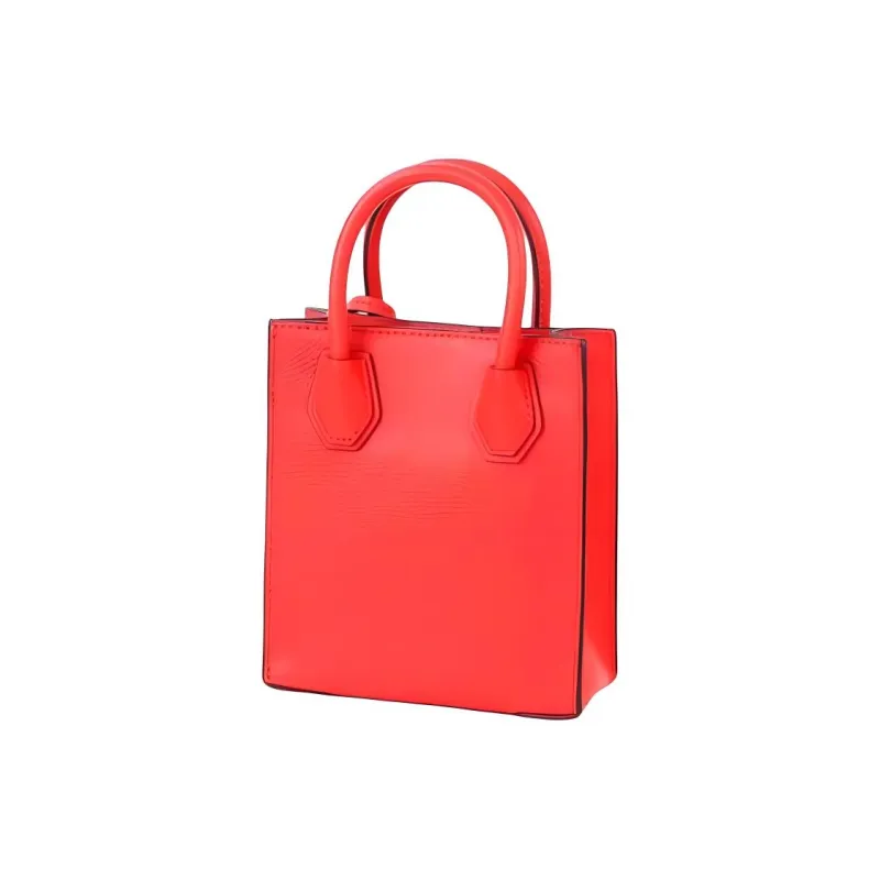 MICHAEL KORS Mercer Leather Tote Bag, Shopping Bag, Handbag, Shoulder Bag Extra Small Women's Sangria Red-5