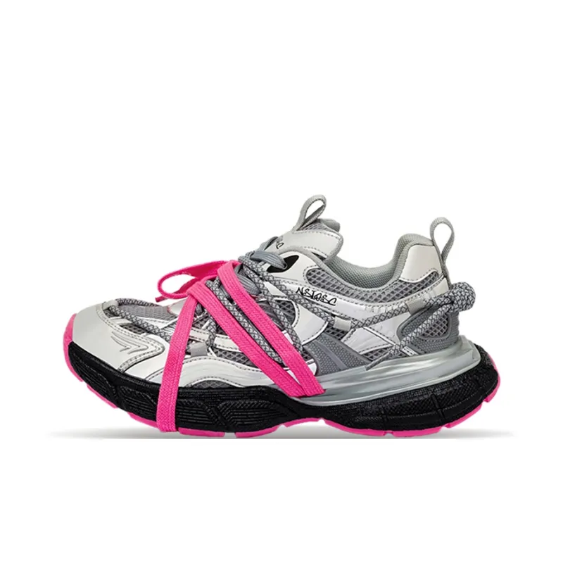 NSIOSC Warm Height Increasing Wear-Resistant Lightweight Slip-Resistant Low-Top Chunky Sneakers Unisex-0