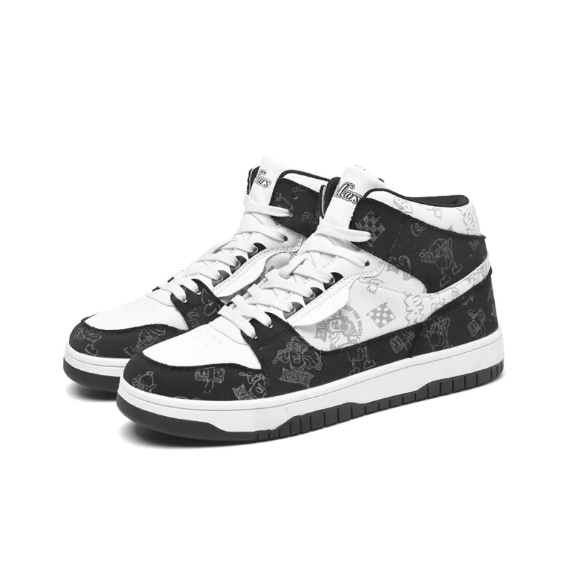 TCELLARS Coverage Abrasion Resistant Height Increasing Mid Top Skateboard Shoes Unisex-2