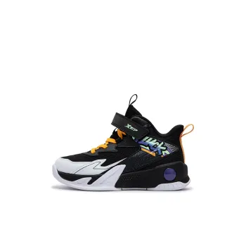 XTEP Anti-Slip Wear-Resistant Children's Basketball Shoes Black Tejidos Blanco Kids'
