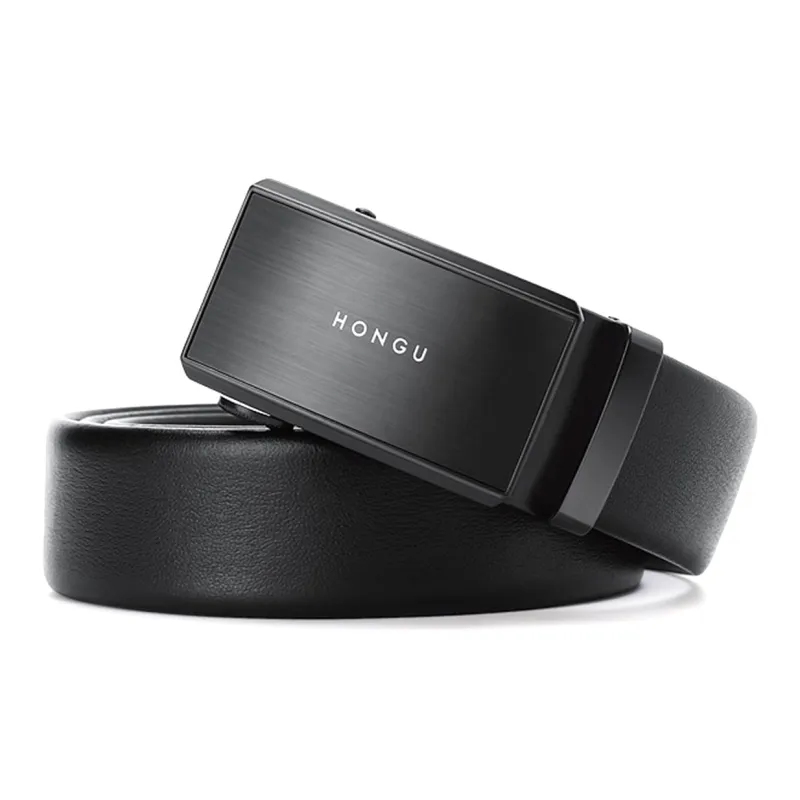 HONGU Cow Leather Belts Men's Width 3.5cm-4