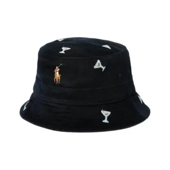 Polo Ralph Lauren Cotton Elastane Blend Bucket Hats Men's Black