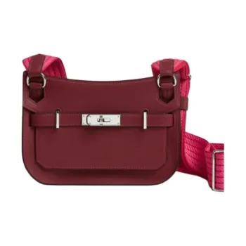 HERMES Jypsiere Swift Calfskin Shoulder Bag Crossbody Bag Mini Women's Hermès Red & Pink Yellow