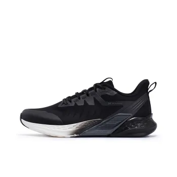 361° Volcano Rainproof Series Running Shoes Men Low Top Obsidian Black/Feather White