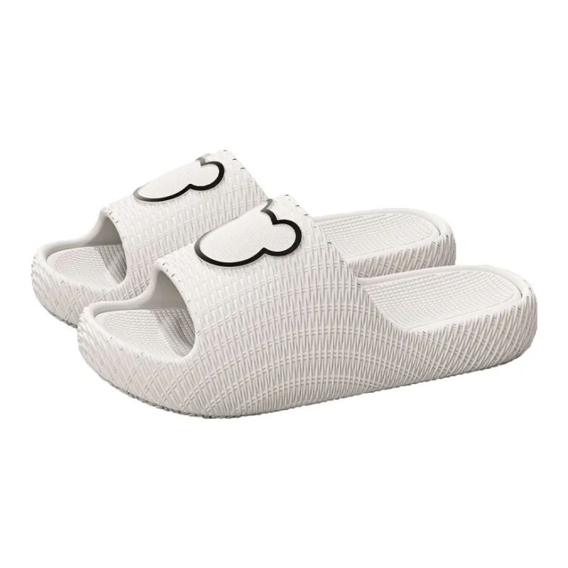 Foot Recreation Minimalist Style Cartoon Bear Solid EVA Slippers, Summer Slip Resistant Slippers, Unisex, Home Slippers-10
