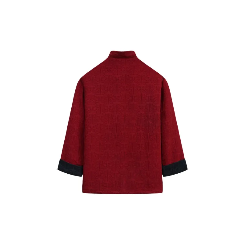 XUANSHENG Puffer Jacket Men's Burgundy-4