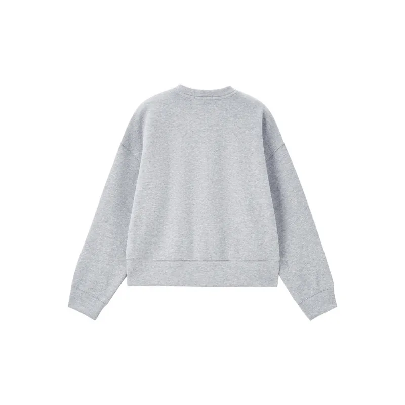 UNIQLO Cropped Coats Women's 03 Light Heather Gray-1
