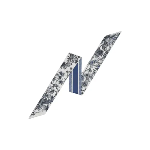 DIOR Silk Scarves Women's Marine Blue