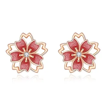CHIEMOT S925 Silver Stud Earrings Women's