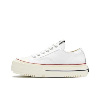 CHOCO CONCERT Low-Top Canvas Shoes Unisex White