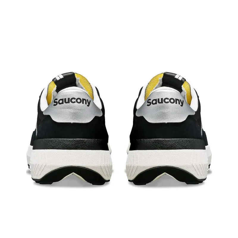 Saucony Jazz Anti Slip Wear Resistant Low Top Casual Running Shoes Women's Black Silver-4