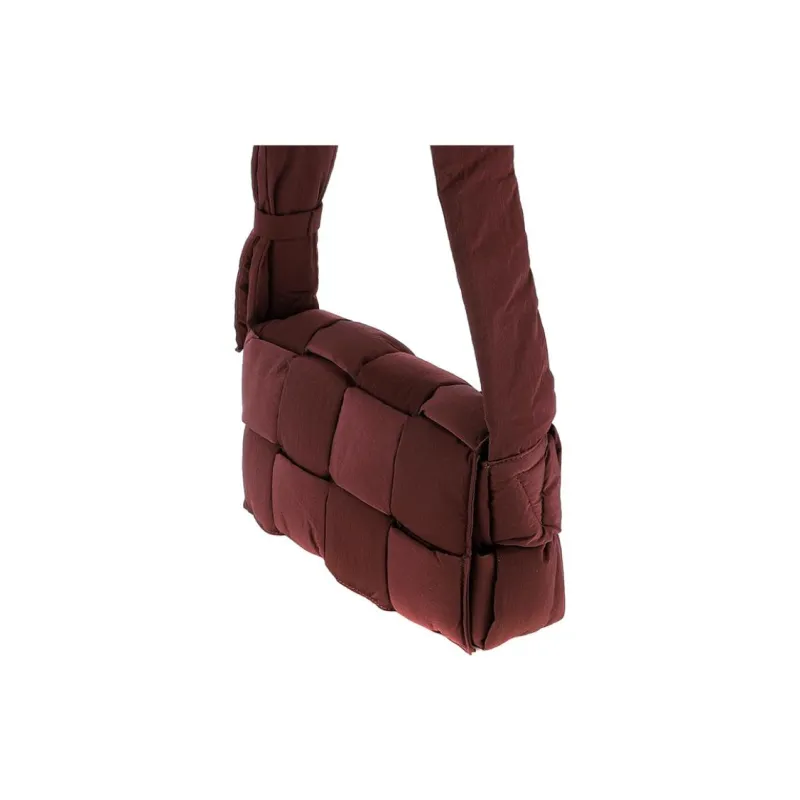 Bottega Veneta Nylon Shoulder Bag, Crossbody Bag Men's Burgundy-2