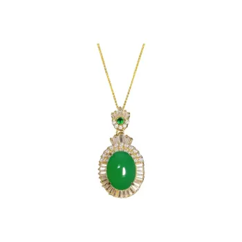 JUNWEN Chalcedony Necklaces Women's