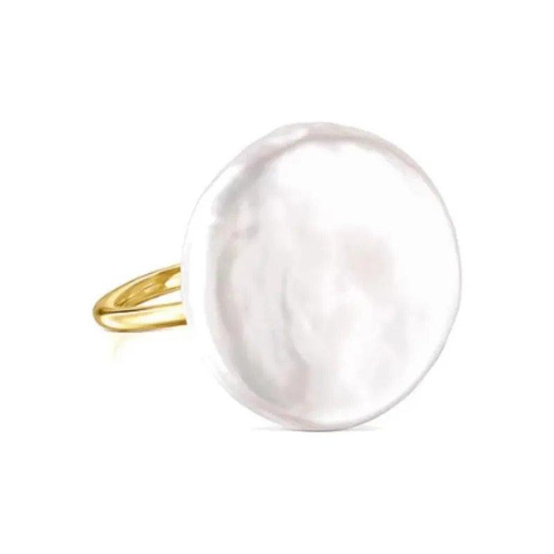TAOSIXIONG 925 Sterling Silver Rings Women's Gold-2