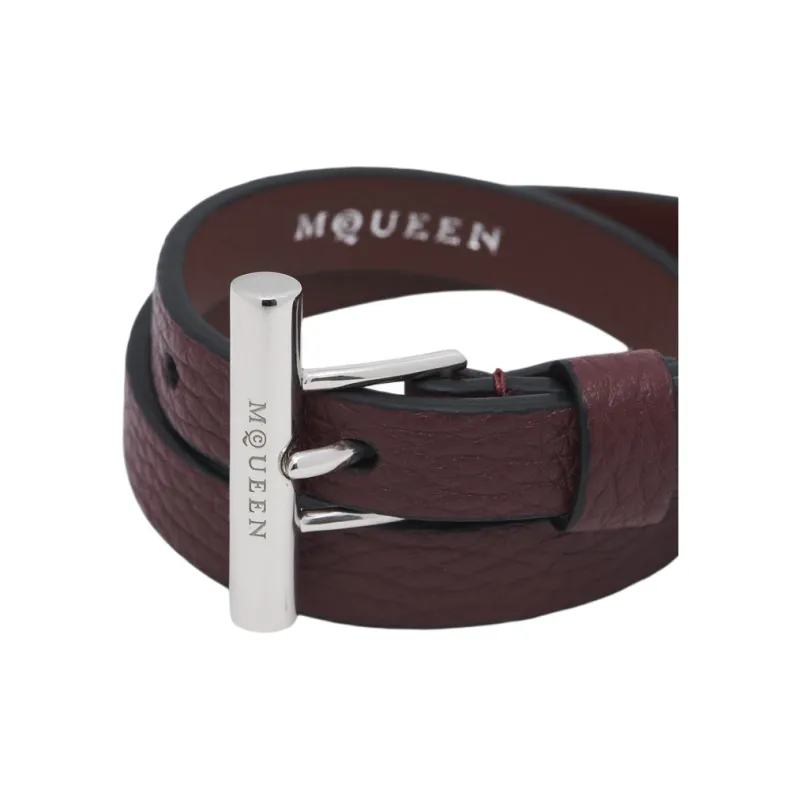 Alexander McQueen T bar Double wrap Bracelet-1