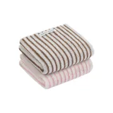 Bordeaux Pink+Chestnut Mountains (Two Towels)