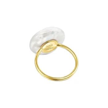 TAOSIXIONG 925 Sterling Silver Rings Women's Gold