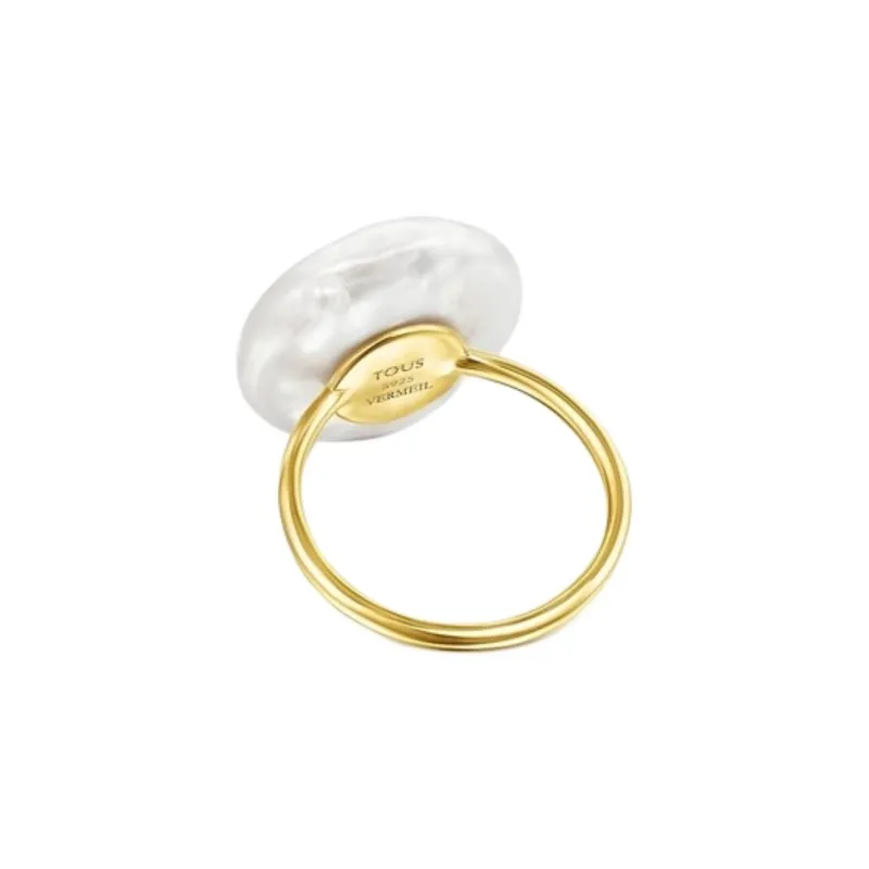 TAOSIXIONG 925 Sterling Silver Rings Women's Gold-0