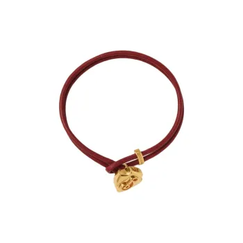 Burberry Lambskin Metal Gold-Plated Bracelets Women's Gold
